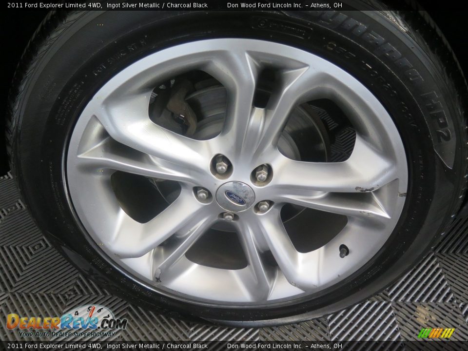 2011 Ford Explorer Limited 4WD Ingot Silver Metallic / Charcoal Black Photo #28