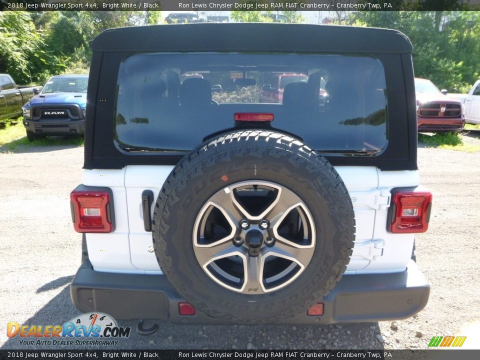 2018 Jeep Wrangler Sport 4x4 Bright White / Black Photo #4