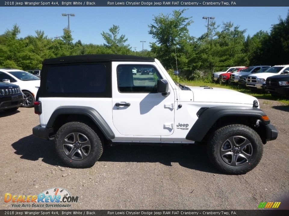 2018 Jeep Wrangler Sport 4x4 Bright White / Black Photo #6