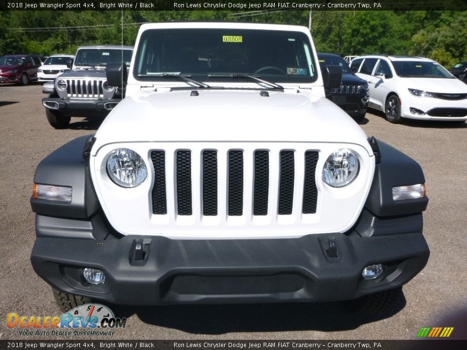 2018 Jeep Wrangler Sport 4x4 Bright White / Black Photo #8