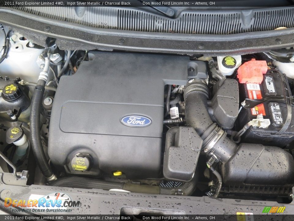 2011 Ford Explorer Limited 4WD Ingot Silver Metallic / Charcoal Black Photo #34