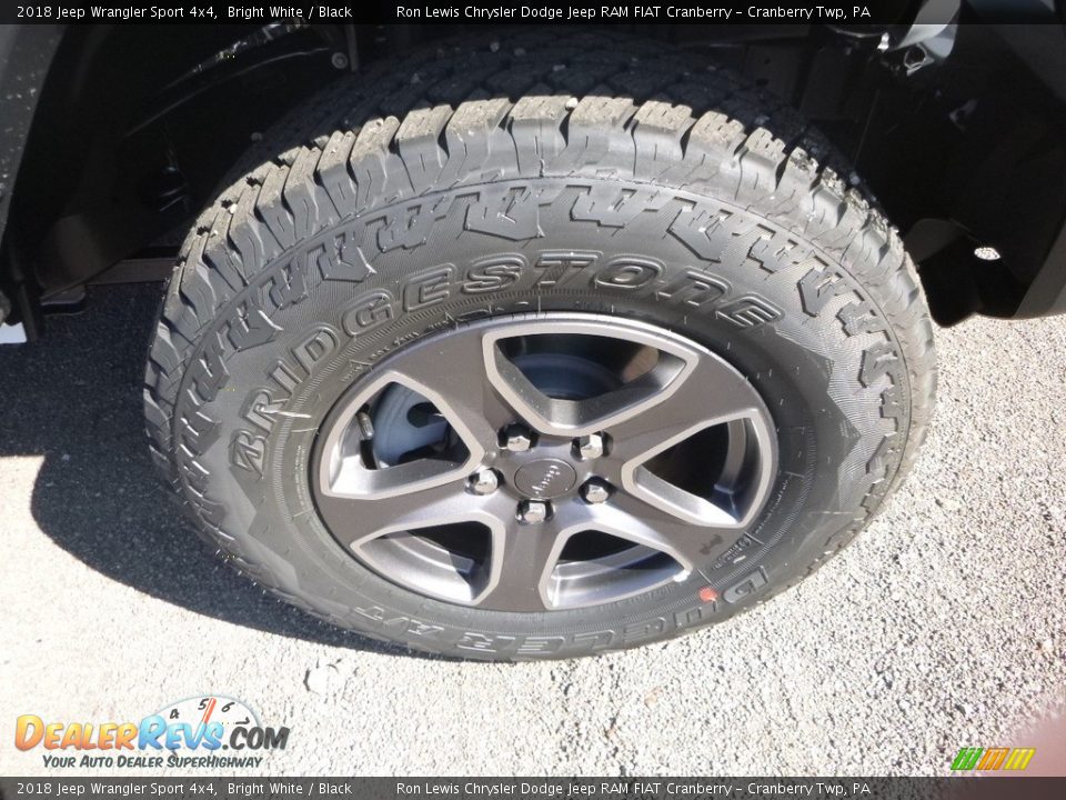 2018 Jeep Wrangler Sport 4x4 Bright White / Black Photo #9