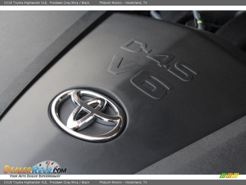 2018 Toyota Highlander XLE Predawn Gray Mica / Black Photo #36
