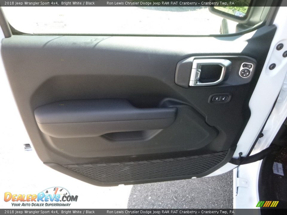 2018 Jeep Wrangler Sport 4x4 Bright White / Black Photo #13