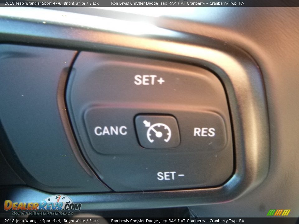 2018 Jeep Wrangler Sport 4x4 Bright White / Black Photo #16