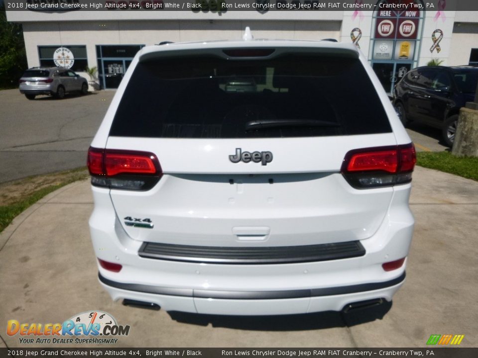 2018 Jeep Grand Cherokee High Altitude 4x4 Bright White / Black Photo #4