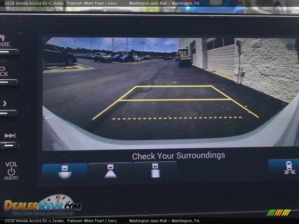 2018 Honda Accord EX-L Sedan Platinum White Pearl / Ivory Photo #21