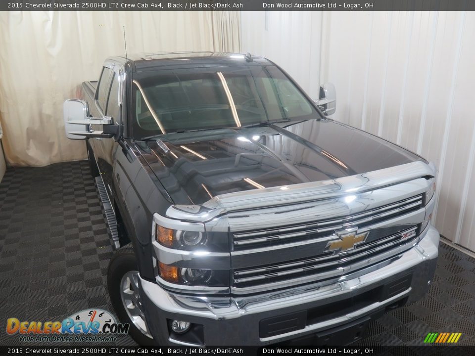 2015 Chevrolet Silverado 2500HD LTZ Crew Cab 4x4 Black / Jet Black/Dark Ash Photo #2