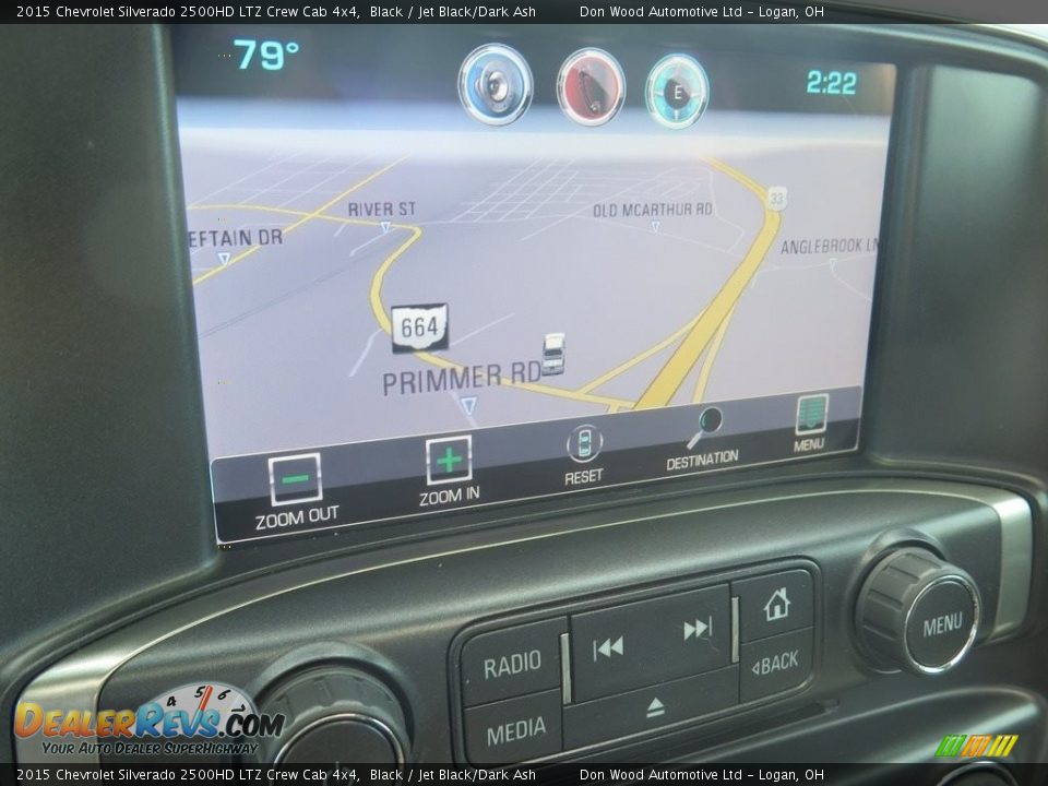 2015 Chevrolet Silverado 2500HD LTZ Crew Cab 4x4 Black / Jet Black/Dark Ash Photo #3
