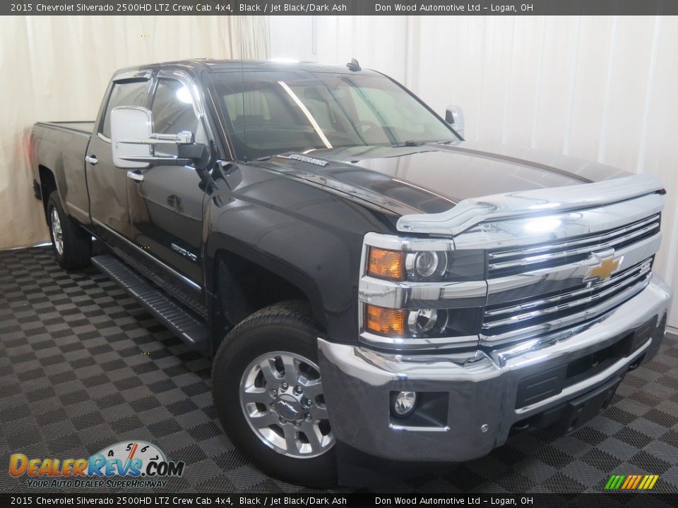 2015 Chevrolet Silverado 2500HD LTZ Crew Cab 4x4 Black / Jet Black/Dark Ash Photo #7