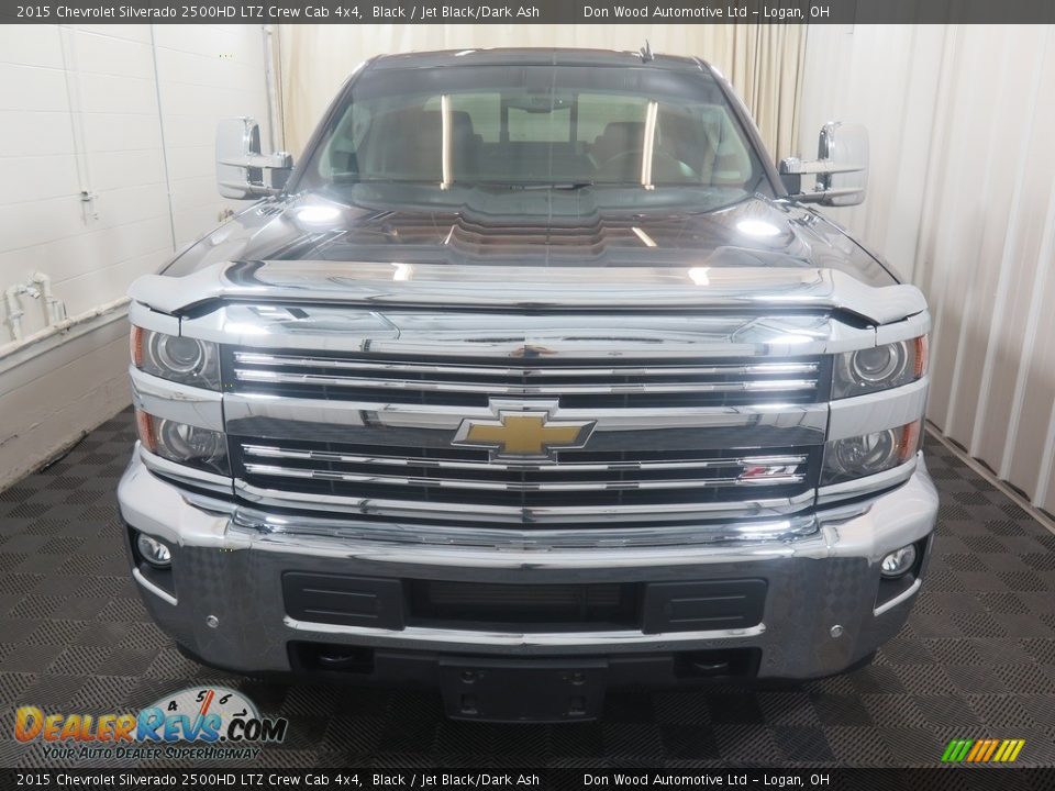 2015 Chevrolet Silverado 2500HD LTZ Crew Cab 4x4 Black / Jet Black/Dark Ash Photo #8