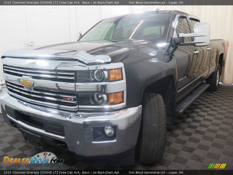2015 Chevrolet Silverado 2500HD LTZ Crew Cab 4x4 Black / Jet Black/Dark Ash Photo #9