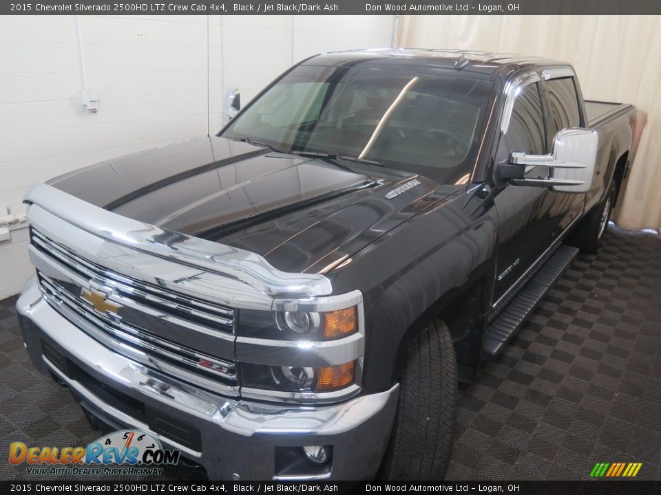 2015 Chevrolet Silverado 2500HD LTZ Crew Cab 4x4 Black / Jet Black/Dark Ash Photo #10