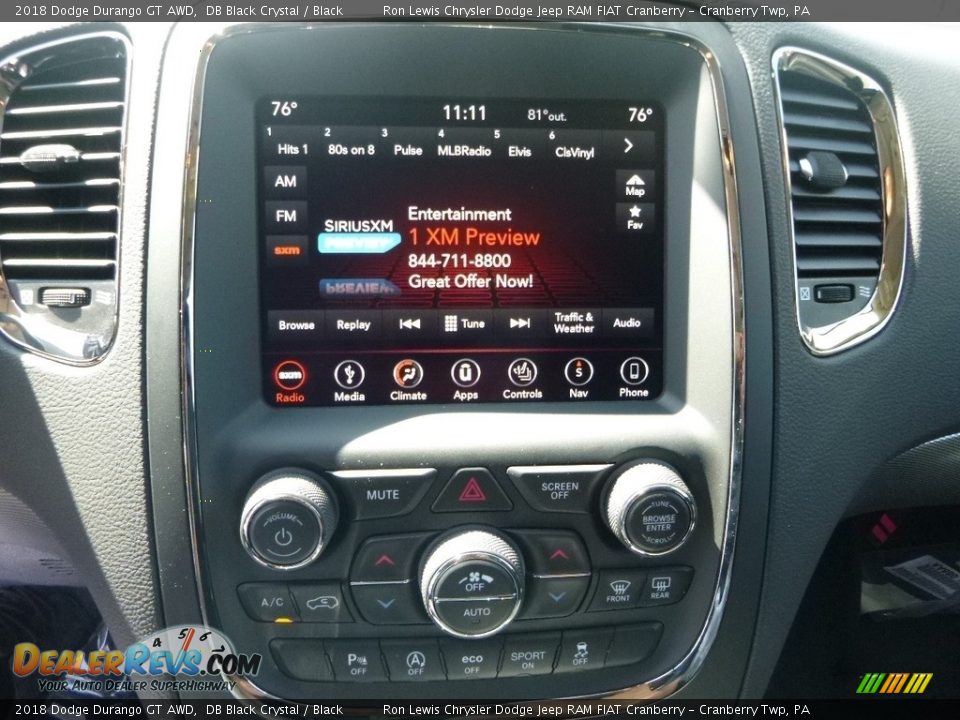 2018 Dodge Durango GT AWD DB Black Crystal / Black Photo #15