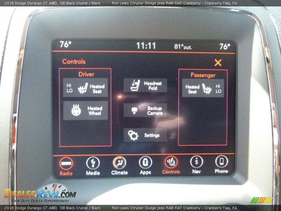 2018 Dodge Durango GT AWD DB Black Crystal / Black Photo #16