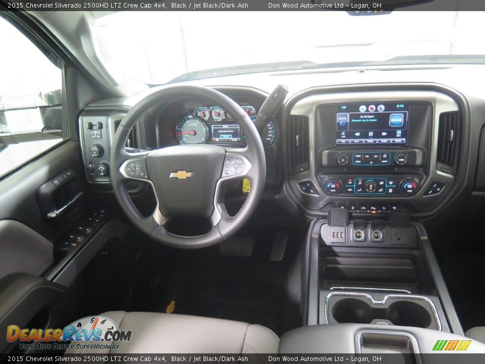 2015 Chevrolet Silverado 2500HD LTZ Crew Cab 4x4 Black / Jet Black/Dark Ash Photo #14