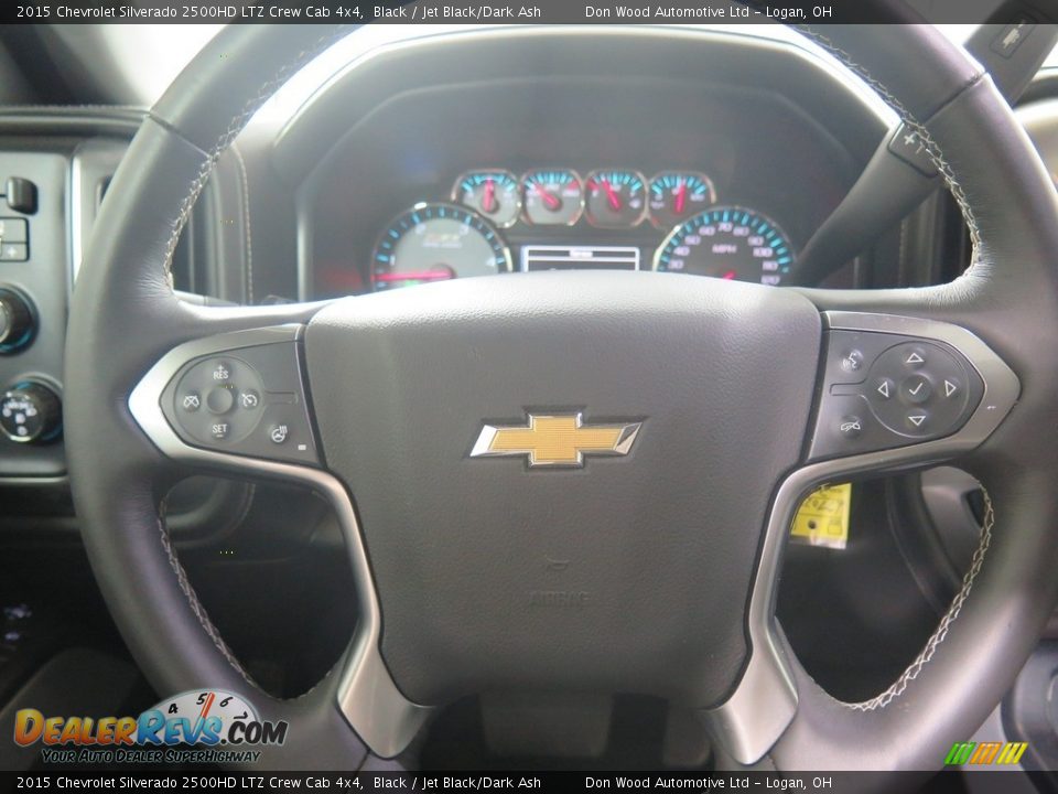 2015 Chevrolet Silverado 2500HD LTZ Crew Cab 4x4 Black / Jet Black/Dark Ash Photo #15