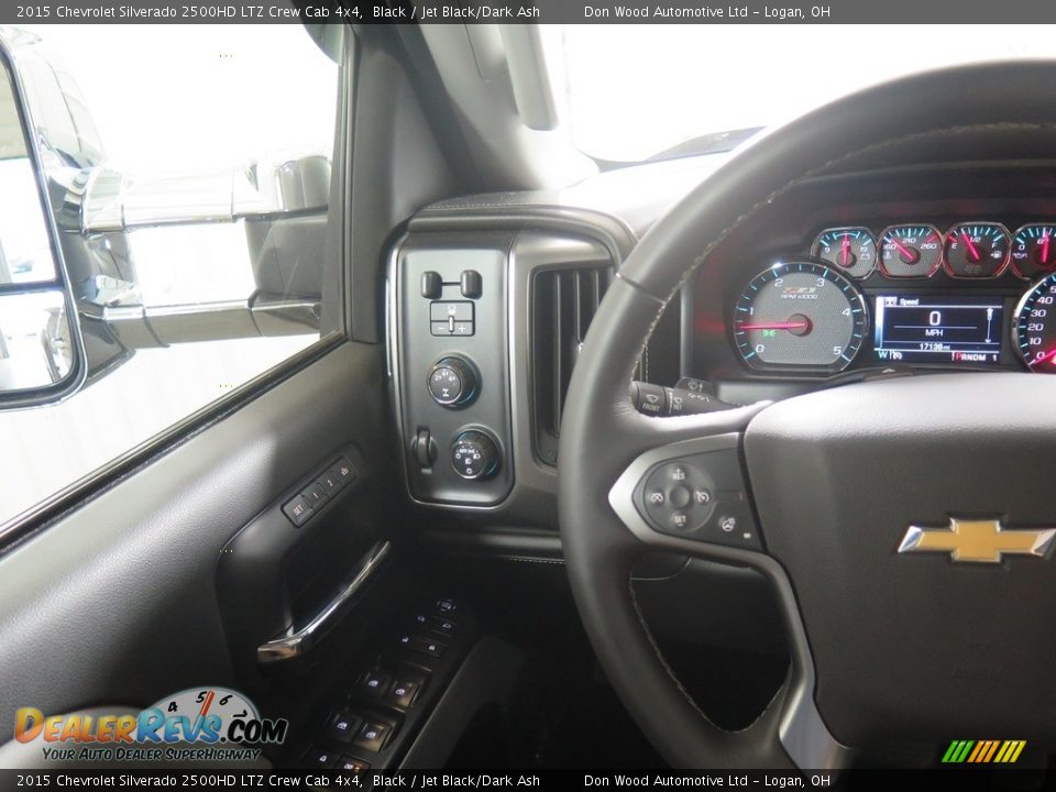 2015 Chevrolet Silverado 2500HD LTZ Crew Cab 4x4 Black / Jet Black/Dark Ash Photo #16