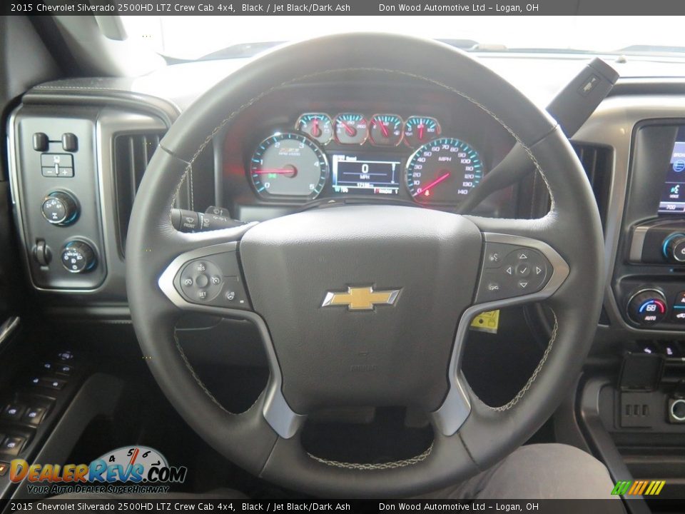 2015 Chevrolet Silverado 2500HD LTZ Crew Cab 4x4 Black / Jet Black/Dark Ash Photo #17