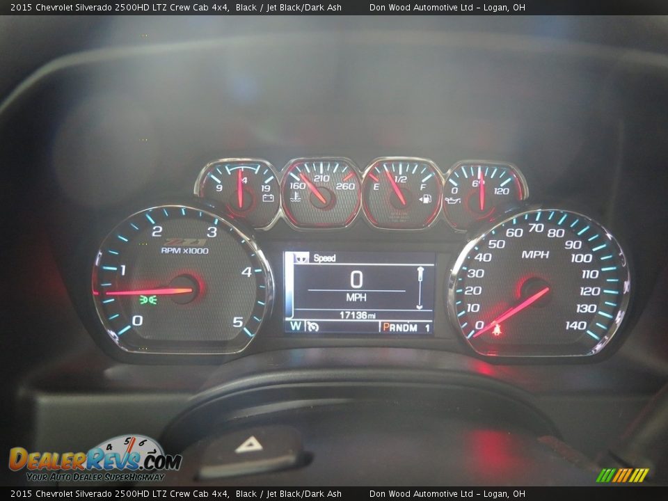 2015 Chevrolet Silverado 2500HD LTZ Crew Cab 4x4 Black / Jet Black/Dark Ash Photo #19