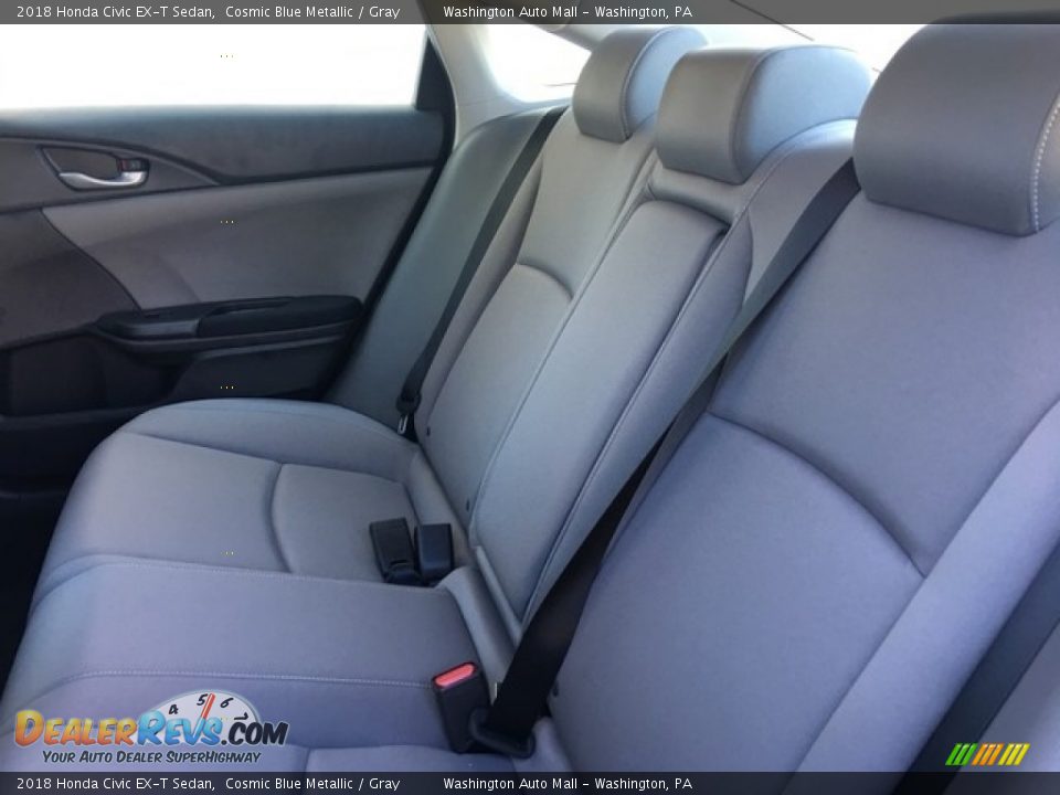 2018 Honda Civic EX-T Sedan Cosmic Blue Metallic / Gray Photo #22