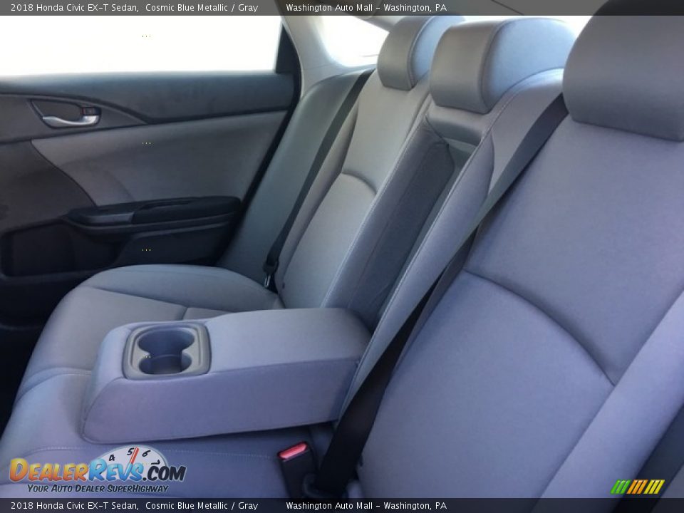 2018 Honda Civic EX-T Sedan Cosmic Blue Metallic / Gray Photo #23