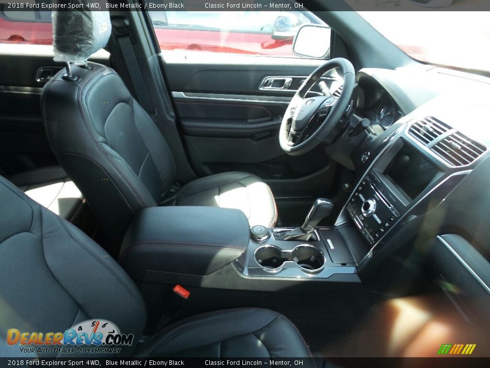 2018 Ford Explorer Sport 4WD Blue Metallic / Ebony Black Photo #4