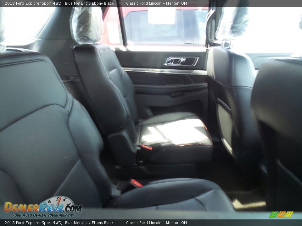 2018 Ford Explorer Sport 4WD Blue Metallic / Ebony Black Photo #5