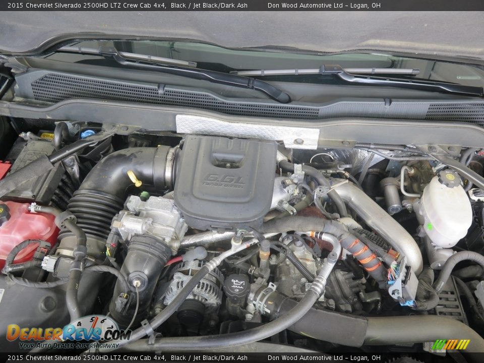 2015 Chevrolet Silverado 2500HD LTZ Crew Cab 4x4 Black / Jet Black/Dark Ash Photo #34