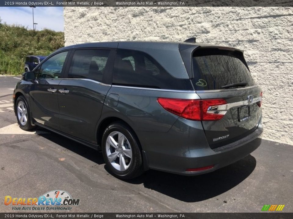 2019 Honda Odyssey EX-L Forest Mist Metallic / Beige Photo #6