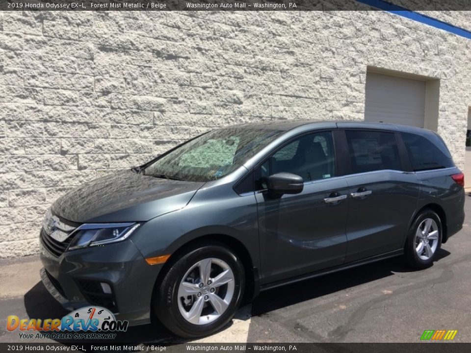 2019 Honda Odyssey EX-L Forest Mist Metallic / Beige Photo #8