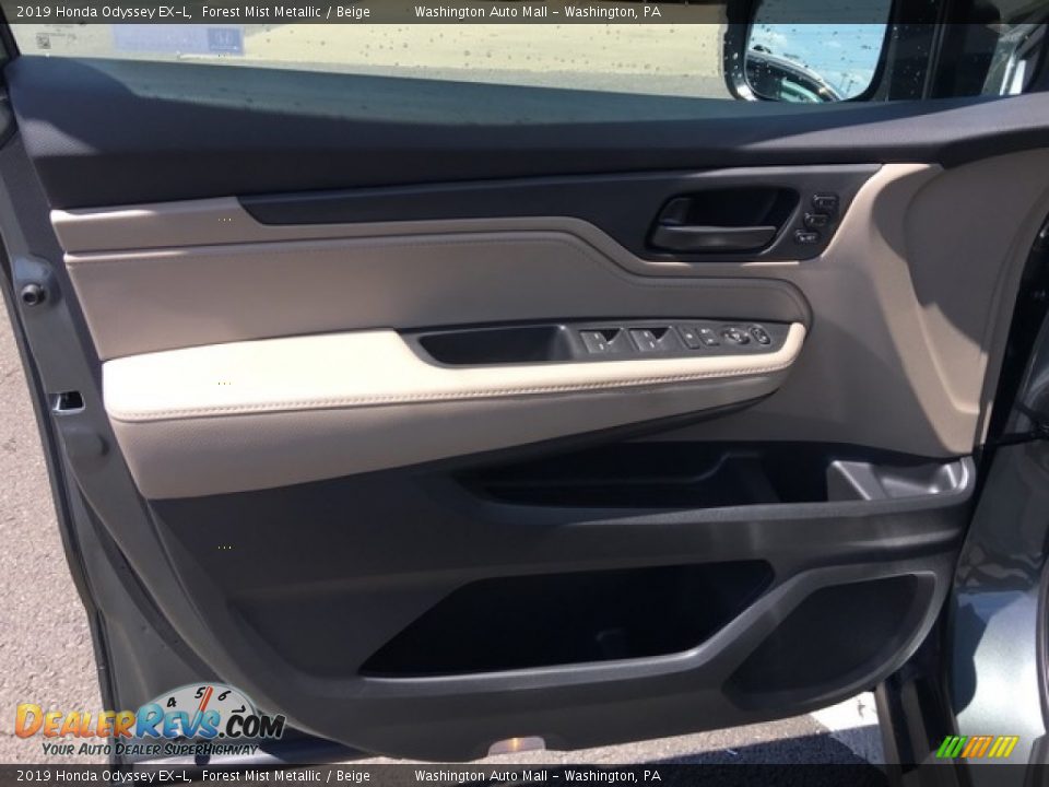 2019 Honda Odyssey EX-L Forest Mist Metallic / Beige Photo #10