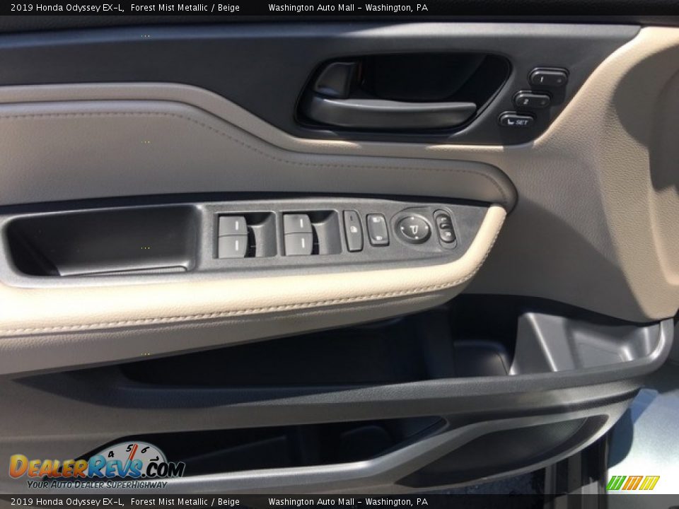 2019 Honda Odyssey EX-L Forest Mist Metallic / Beige Photo #11