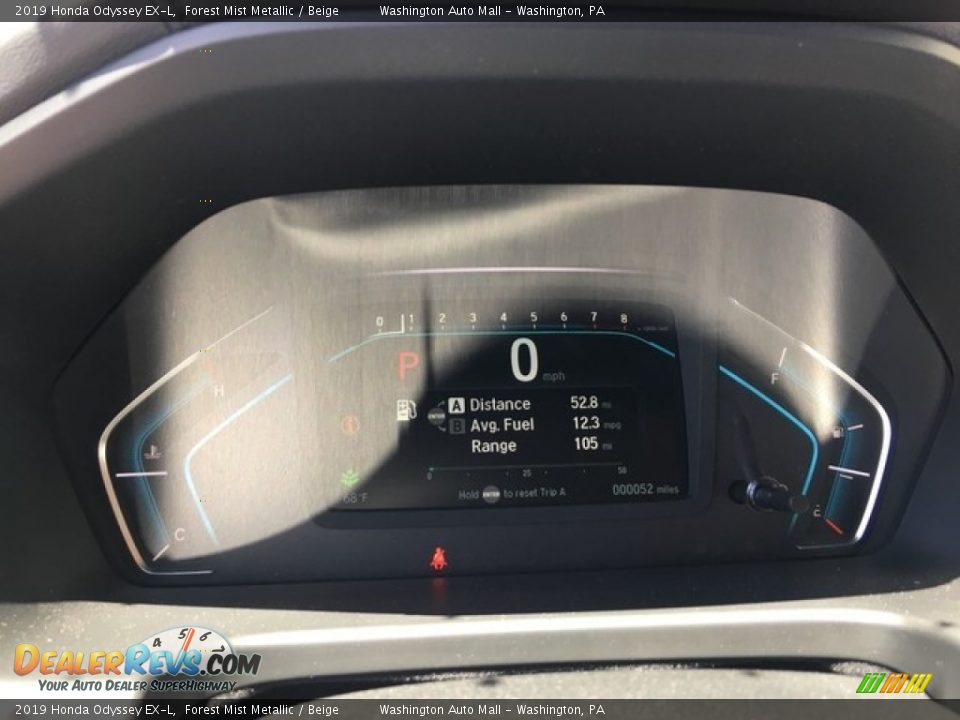 2019 Honda Odyssey EX-L Forest Mist Metallic / Beige Photo #13