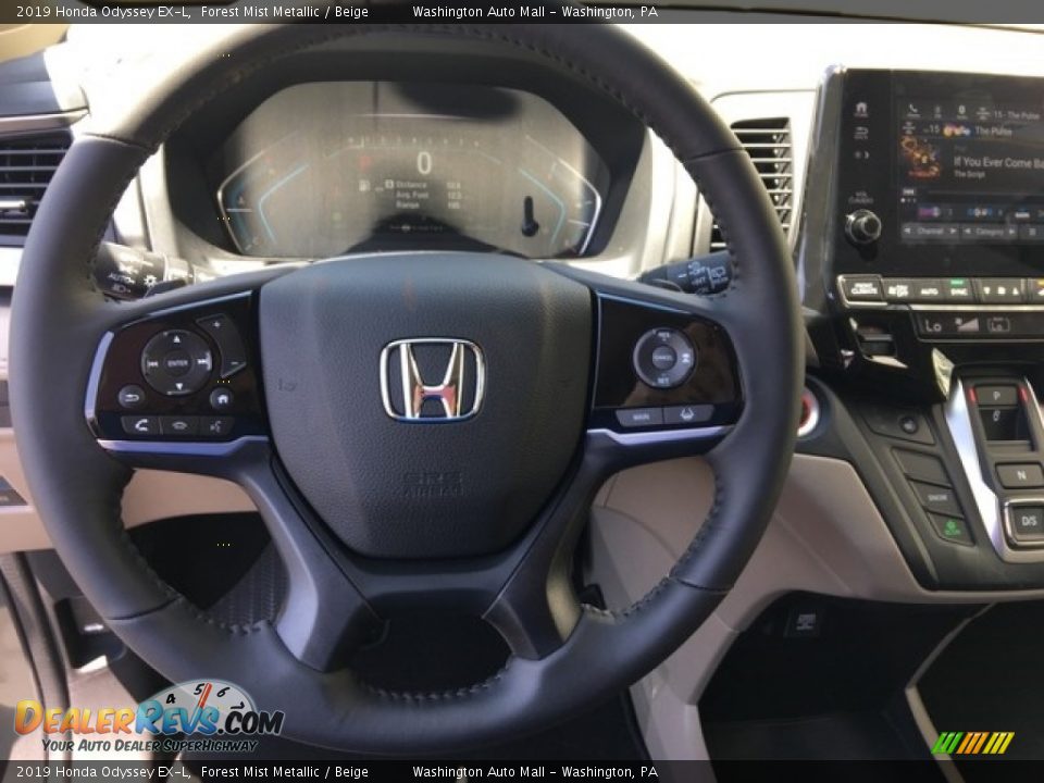 2019 Honda Odyssey EX-L Forest Mist Metallic / Beige Photo #14