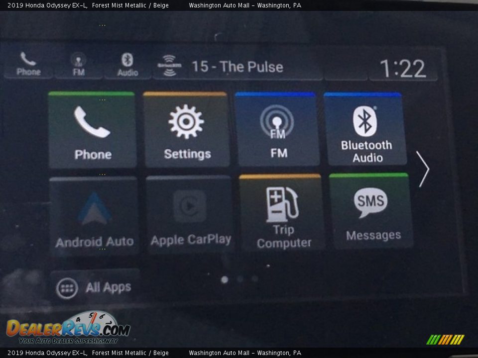 2019 Honda Odyssey EX-L Forest Mist Metallic / Beige Photo #17