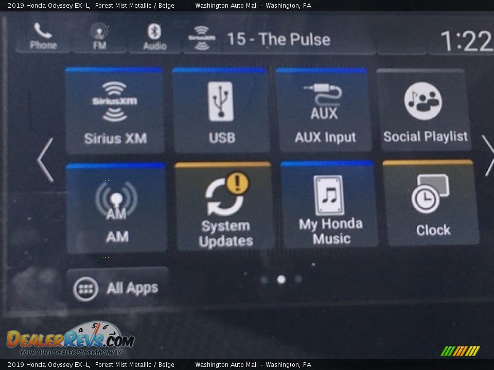 2019 Honda Odyssey EX-L Forest Mist Metallic / Beige Photo #18