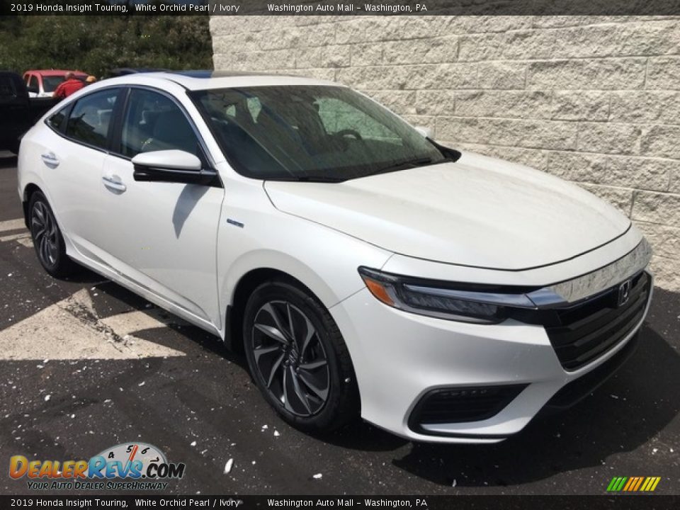 2019 Honda Insight Touring White Orchid Pearl / Ivory Photo #1