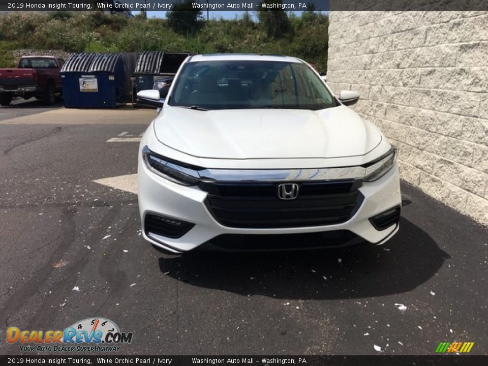 2019 Honda Insight Touring White Orchid Pearl / Ivory Photo #2