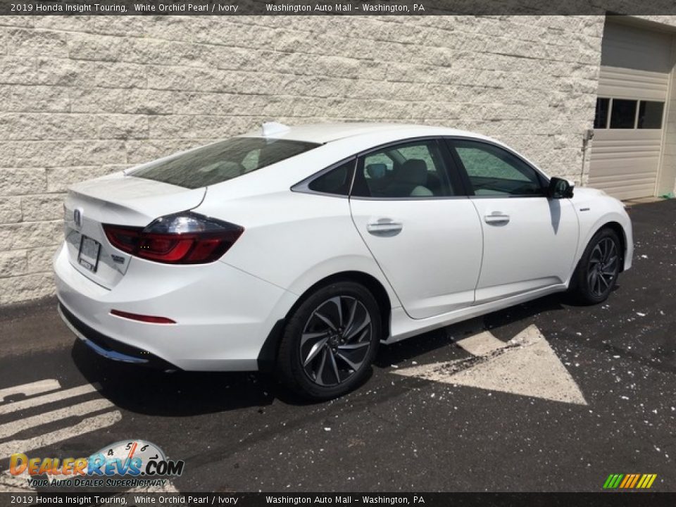 2019 Honda Insight Touring White Orchid Pearl / Ivory Photo #4