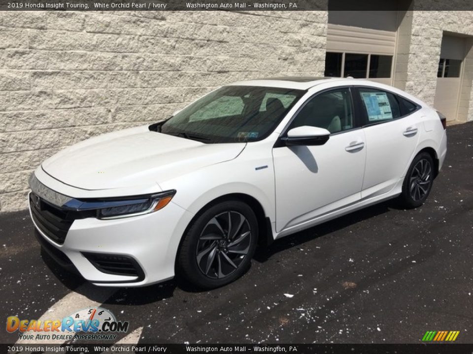 2019 Honda Insight Touring White Orchid Pearl / Ivory Photo #8