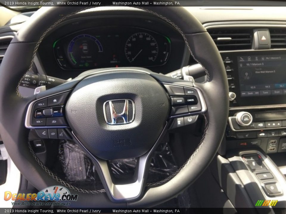 2019 Honda Insight Touring White Orchid Pearl / Ivory Photo #14