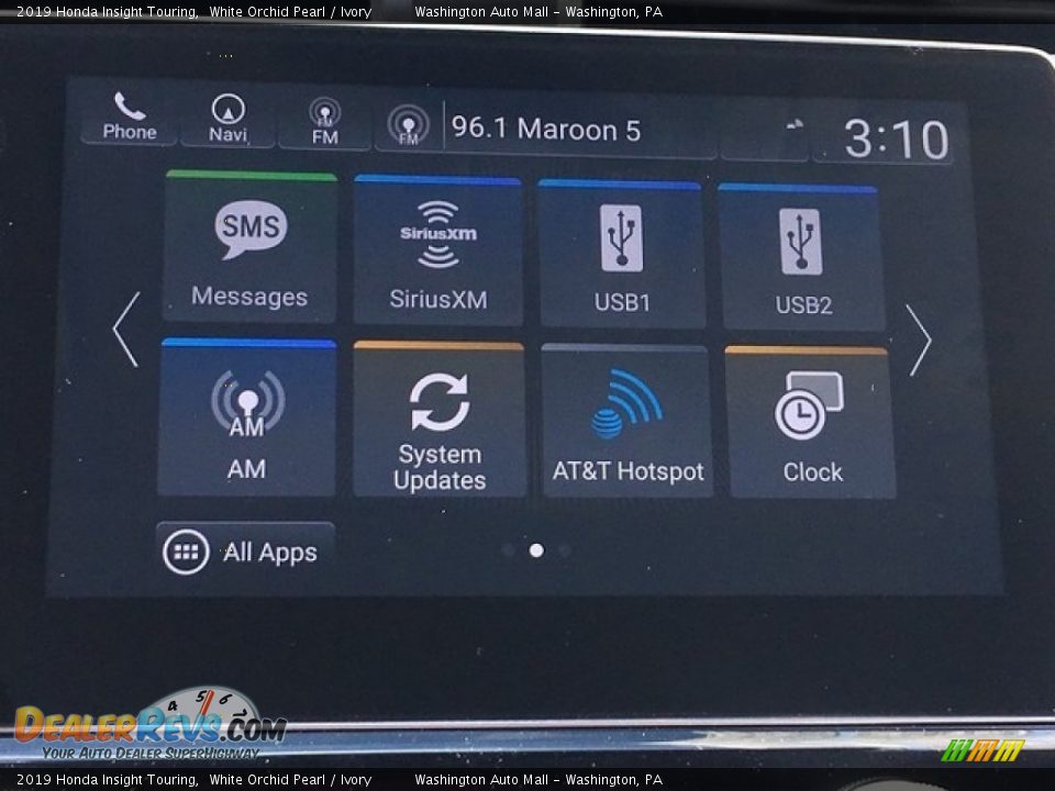 2019 Honda Insight Touring White Orchid Pearl / Ivory Photo #18