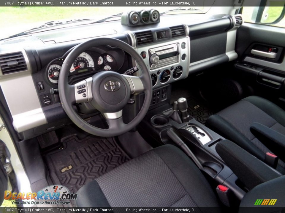 2007 Toyota FJ Cruiser 4WD Titanium Metallic / Dark Charcoal Photo #31