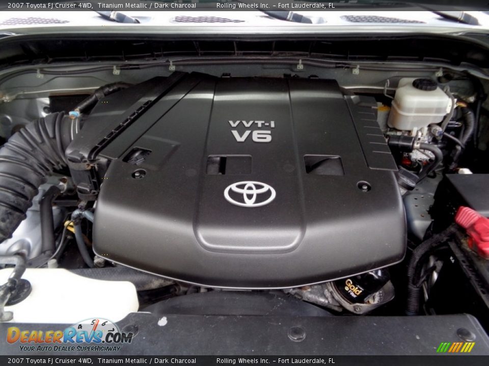 2007 Toyota FJ Cruiser 4WD Titanium Metallic / Dark Charcoal Photo #35