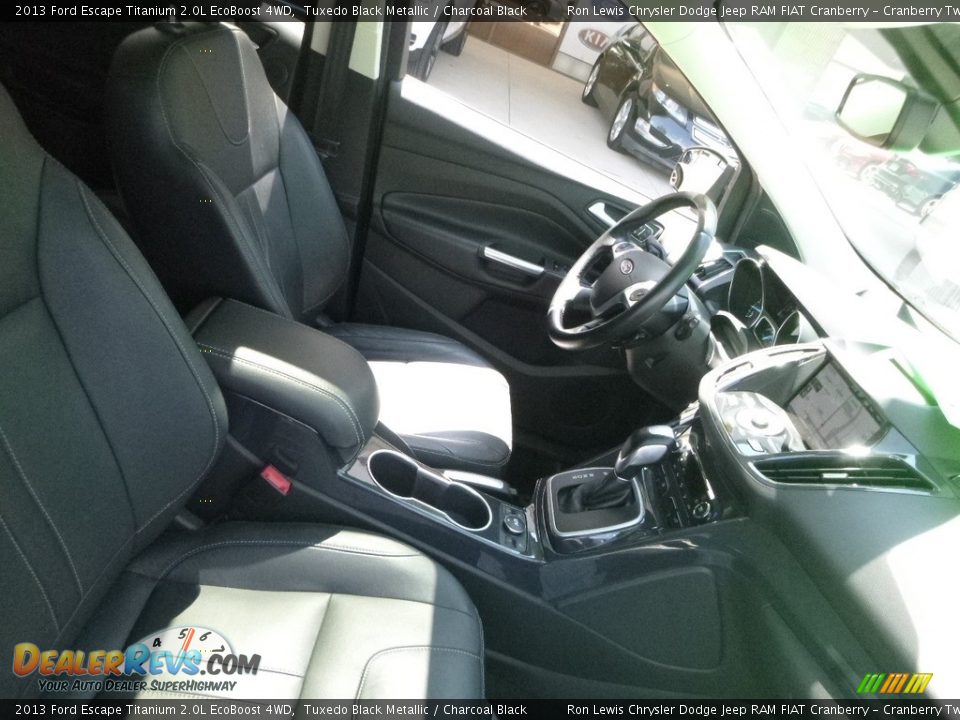 2013 Ford Escape Titanium 2.0L EcoBoost 4WD Tuxedo Black Metallic / Charcoal Black Photo #11
