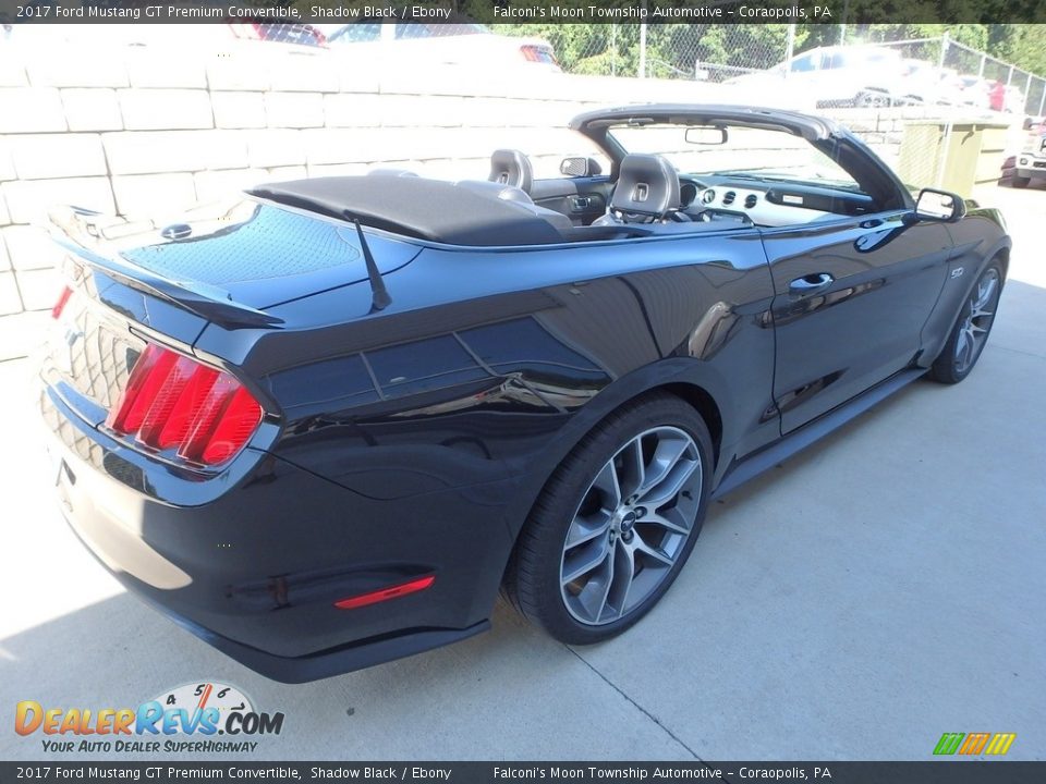 2017 Ford Mustang GT Premium Convertible Shadow Black / Ebony Photo #2