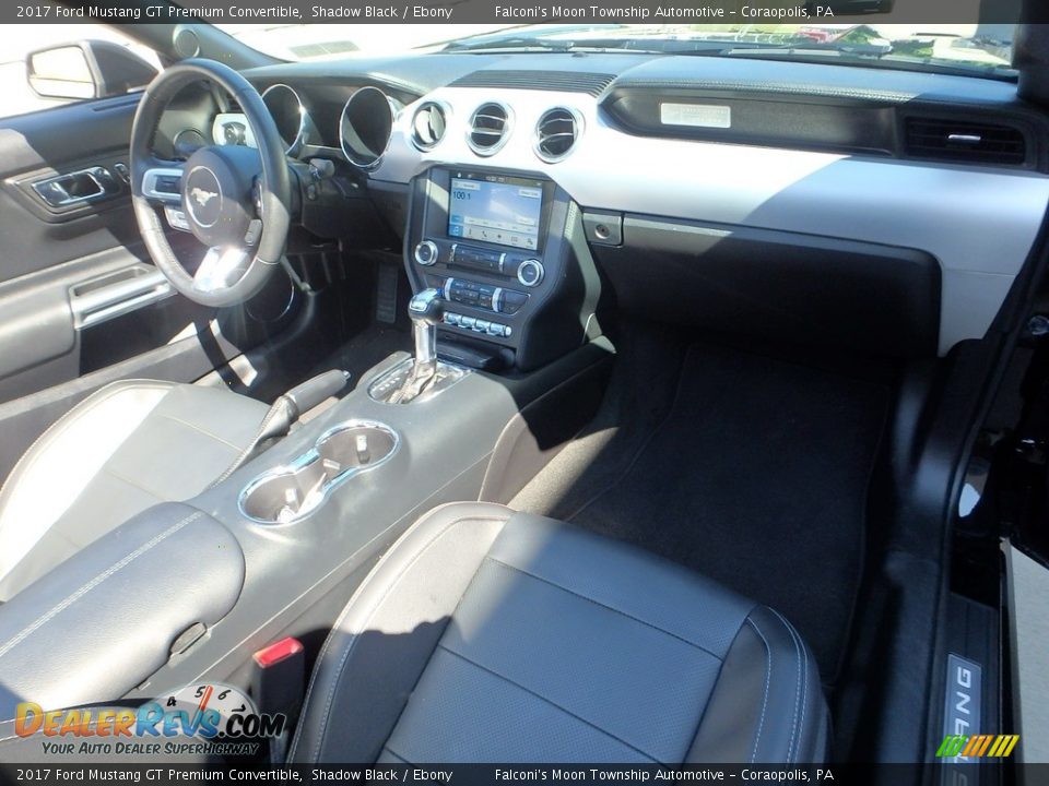 2017 Ford Mustang GT Premium Convertible Shadow Black / Ebony Photo #10