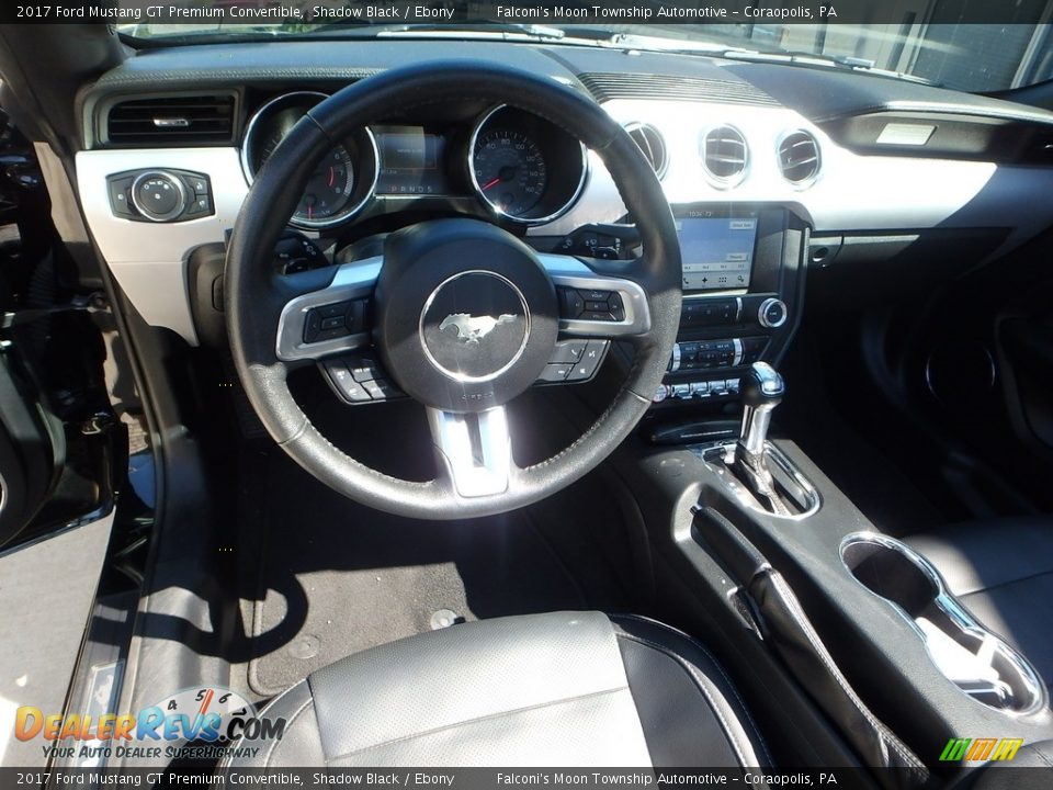 2017 Ford Mustang GT Premium Convertible Shadow Black / Ebony Photo #17