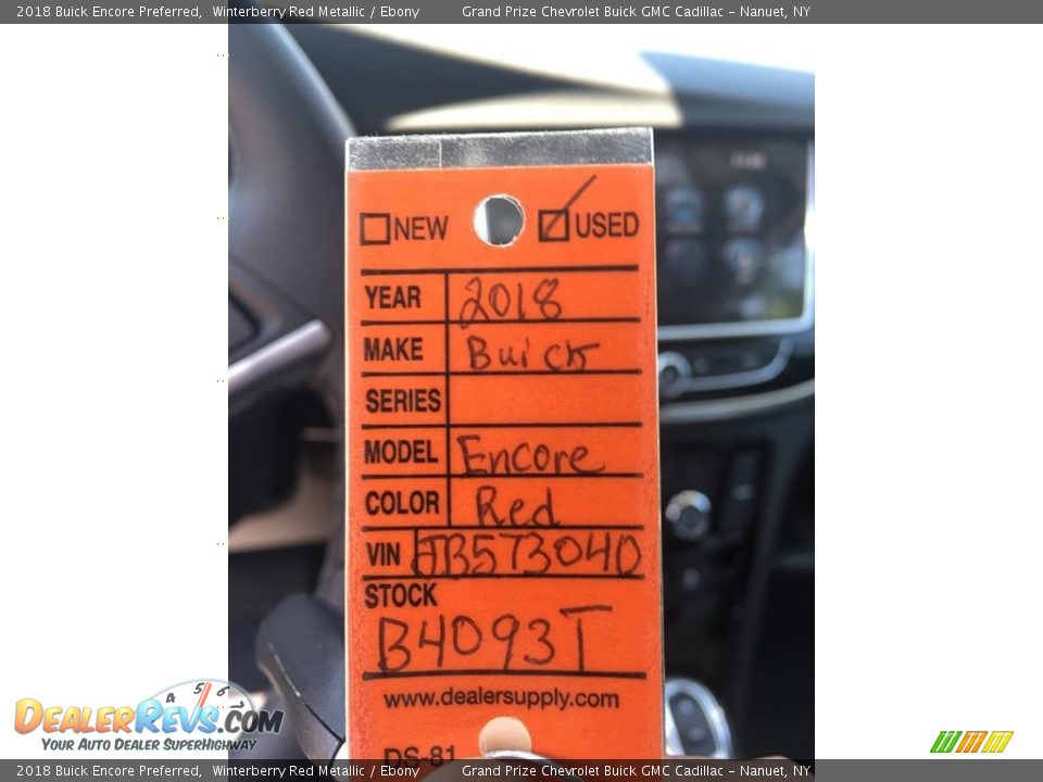 2018 Buick Encore Preferred Winterberry Red Metallic / Ebony Photo #2